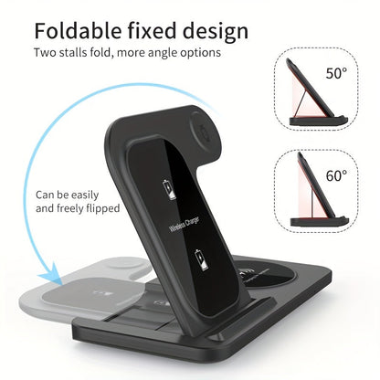 3-in-1 Fast Wireless Charger for iPhone & Apple Devices