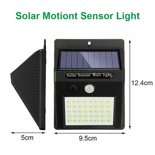 Solar-Powered Outdoor Motion Sensor LED Wall Light