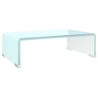 NNEVL TV Stand/Monitor Riser Glass Green 40x25x11 cm